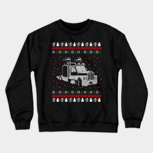 Trucker Christmas Sweater Crewneck Sweatshirt